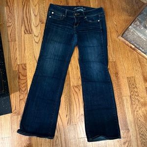 American eagle dark wash slim boot super stretch jean